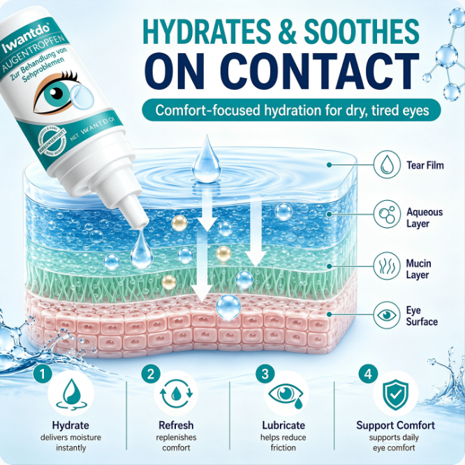 Clearer VisionStarts Here -Relieve Blurry Eyes with Soothing, Nourishing Drops-Huihui