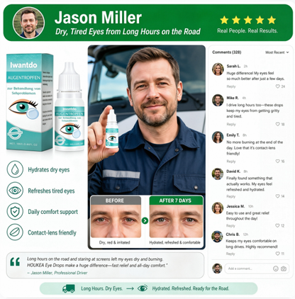 Clearer VisionStarts Here -Relieve Blurry Eyes with Soothing, Nourishing Drops-Huihui