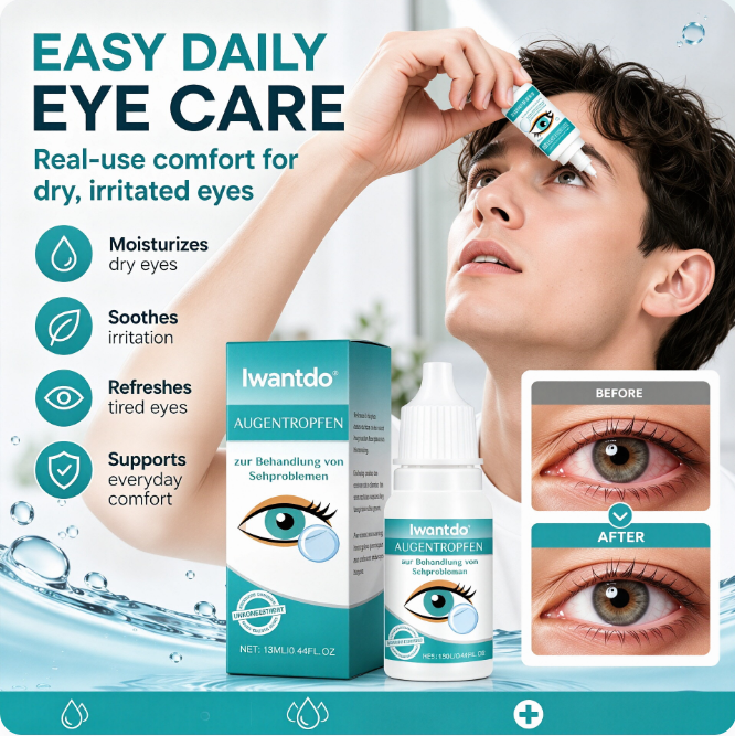 Clearer VisionStarts Here -Relieve Blurry Eyes with Soothing, Nourishing Drops-Huihui